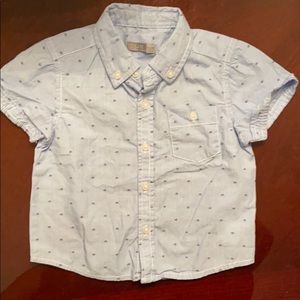 Baby boy button down. Short sleeve